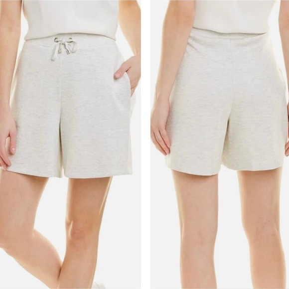Ted Baker NWT Jersey Comfy Soft Shorts Drawstring Pockets Heather Gray Sz 4 / L - Picture 1 of 9